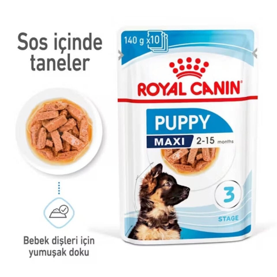 Royal Canin Sos İçinde Büyük Irk Yavru Köpek Konservesi 140gr