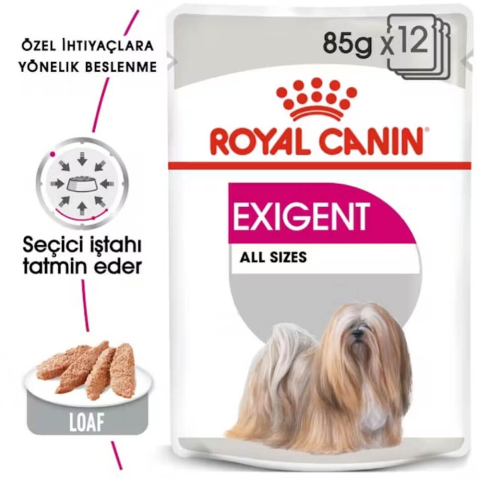 Royal Canin Exigent Seçici Köpeklere Özel Yetişkin Köpek Konservesi 85gr