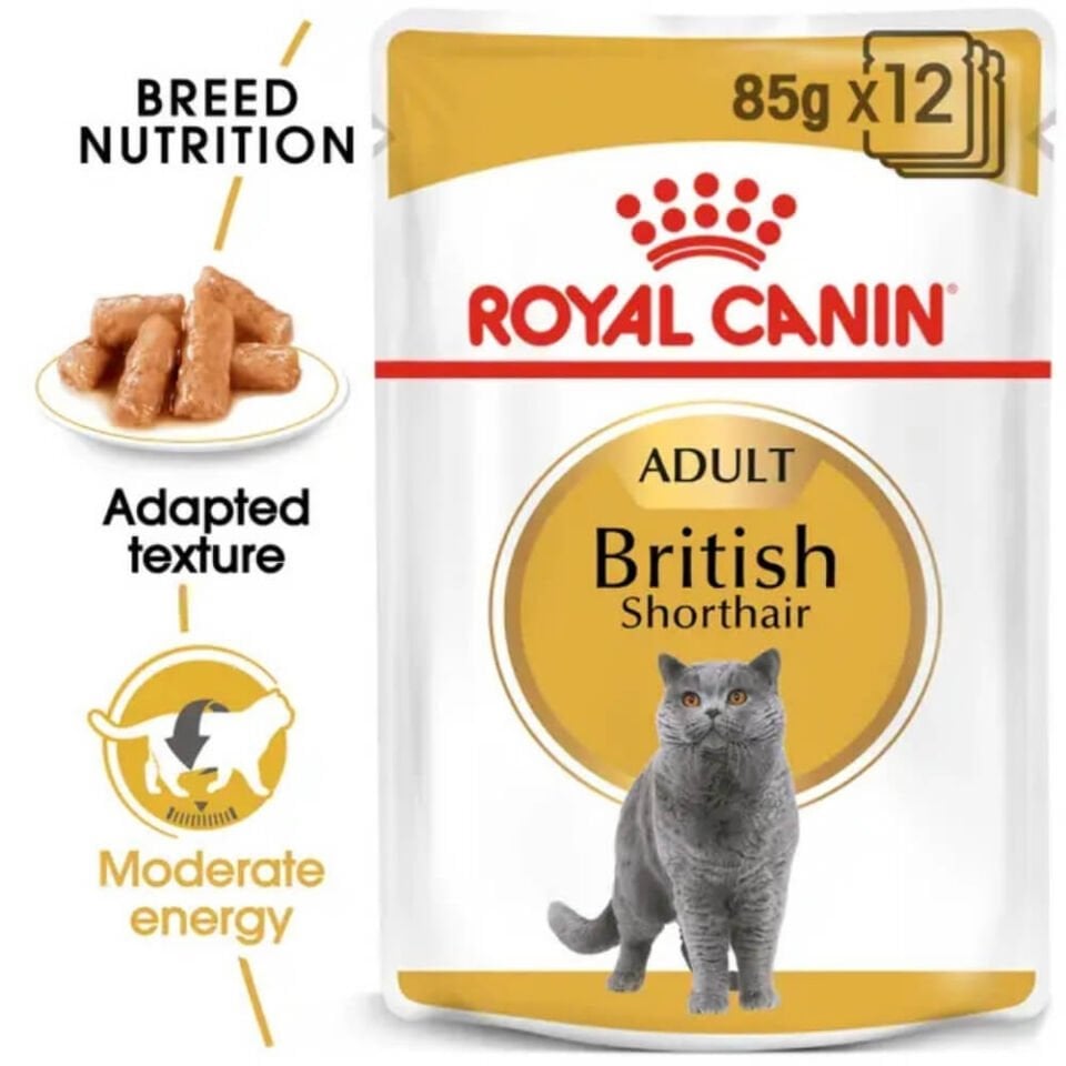 Royal Canin Pouch British Yetişkin Kedi Konservesi 85gr