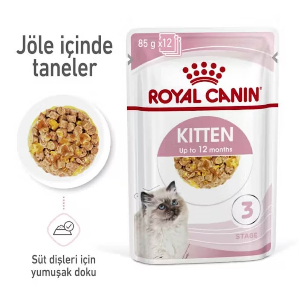 Royal Canin Pouch Kitten Jöle İçinde Yavru Kedi Konservesi 85gr