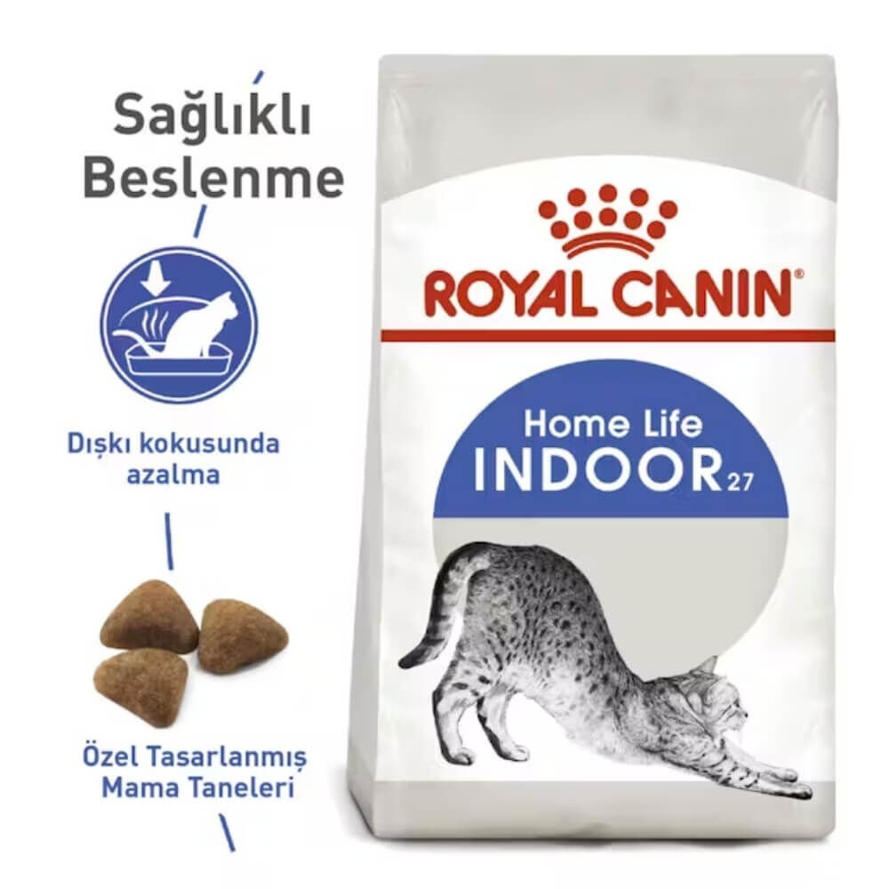 Royal Canin Indoor 27 Ev Kedileri için Yetişkin Kedi Maması 2kg