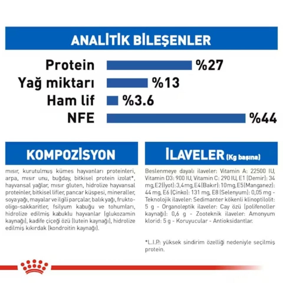 Royal Canin Indoor 7+ Ev Kedileri İçin Yaşlı Kedi Maması 1,5kg