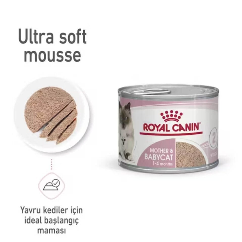 Royal Canin Mother&Babycat Ezme Yavru Kedi Konservesi 195gr