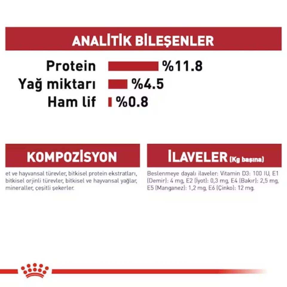 Royal Canin Instinctive Jöle İçinde Yetişkin Kedi Konservesi 85gr