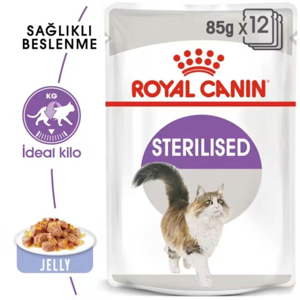 Royal Canin Jöle İçinde Kısırlaştırılmış Yetişkin Kedi Konservesi 85gr