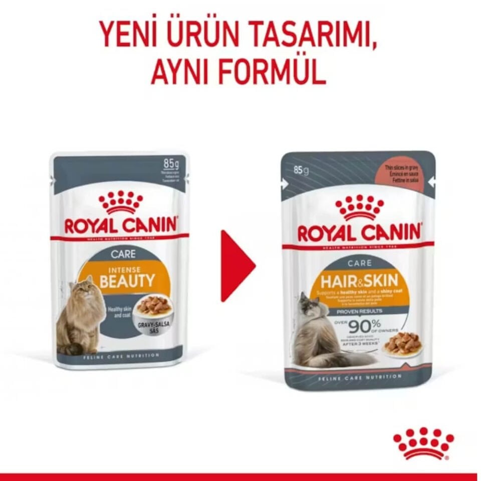 Royal Canin Intense Beauty Jöle İçinde Yetişkin Kedi Konservesi 85gr