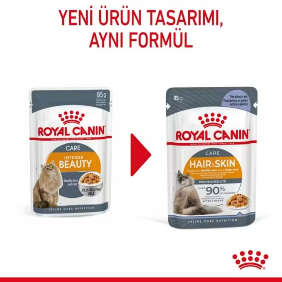 Royal Canin Intense Beauty Sos İçinde Yetişkin Kedi Konservesi 85gr