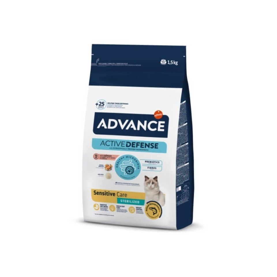 Advance Sensitive Somonlu Kısırlaştırılmış Kedi Maması 1,5kg