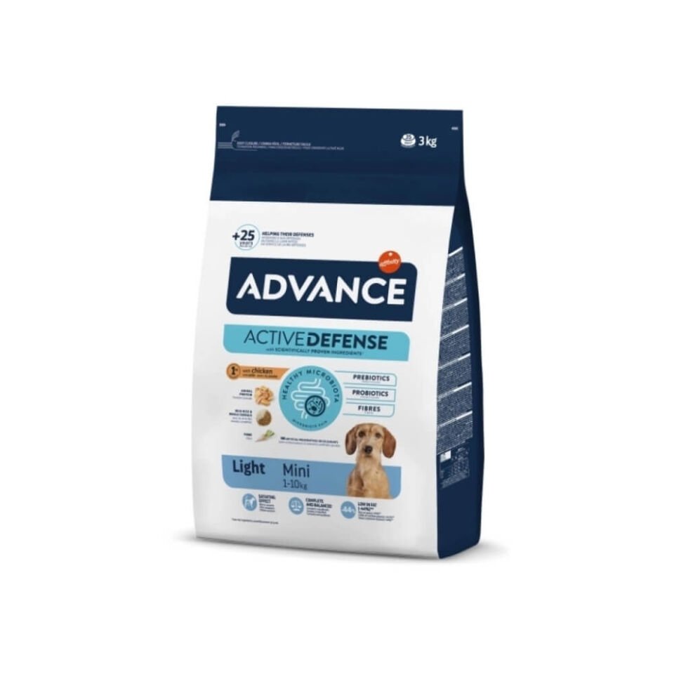 Advance Light Tavuk ve Pirinçli Küçük Irk Diyet Köpek Maması 3kg