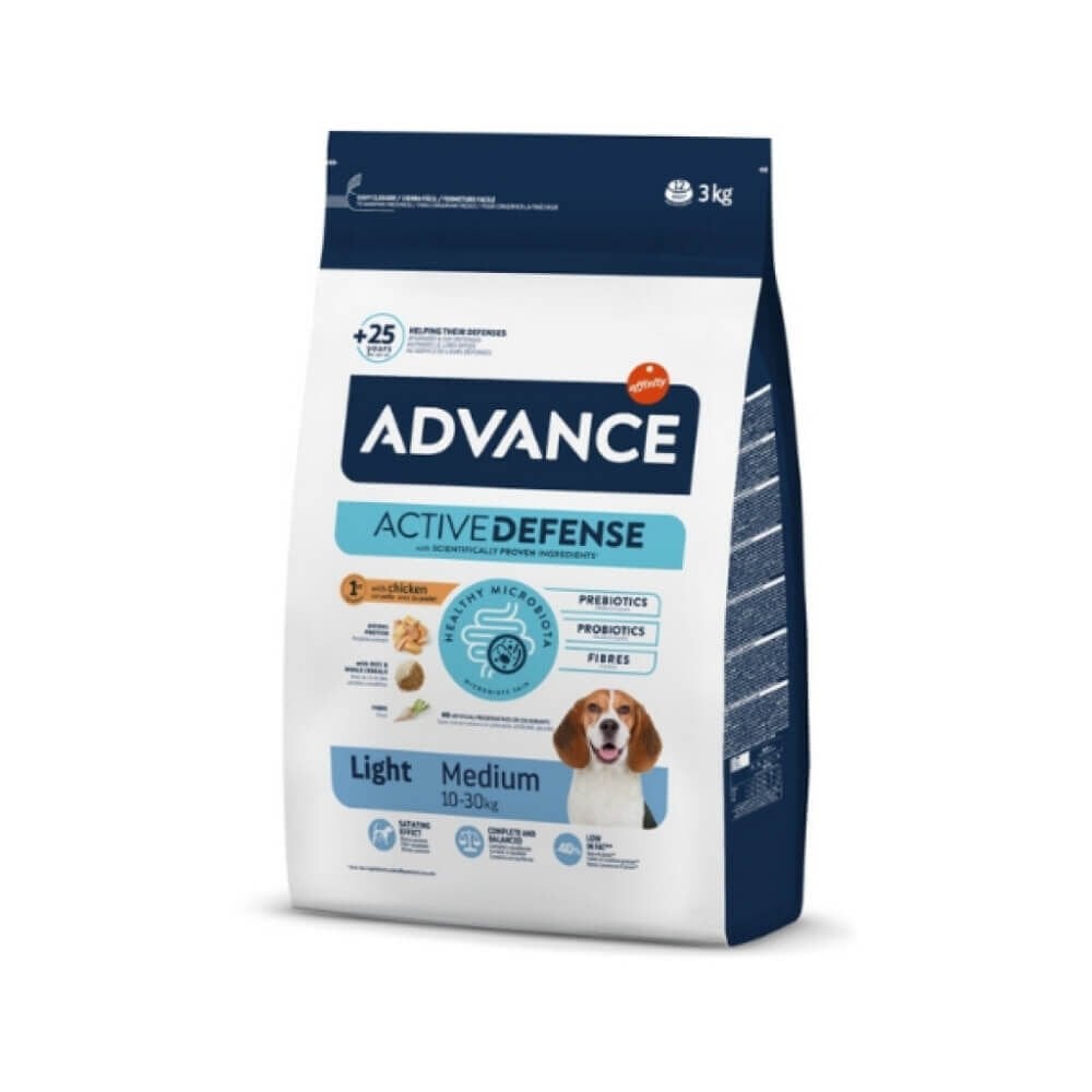 Advance Light Tavuklu ve Pirinçli Orta Irk Yetişkin Köpek Maması 3kg