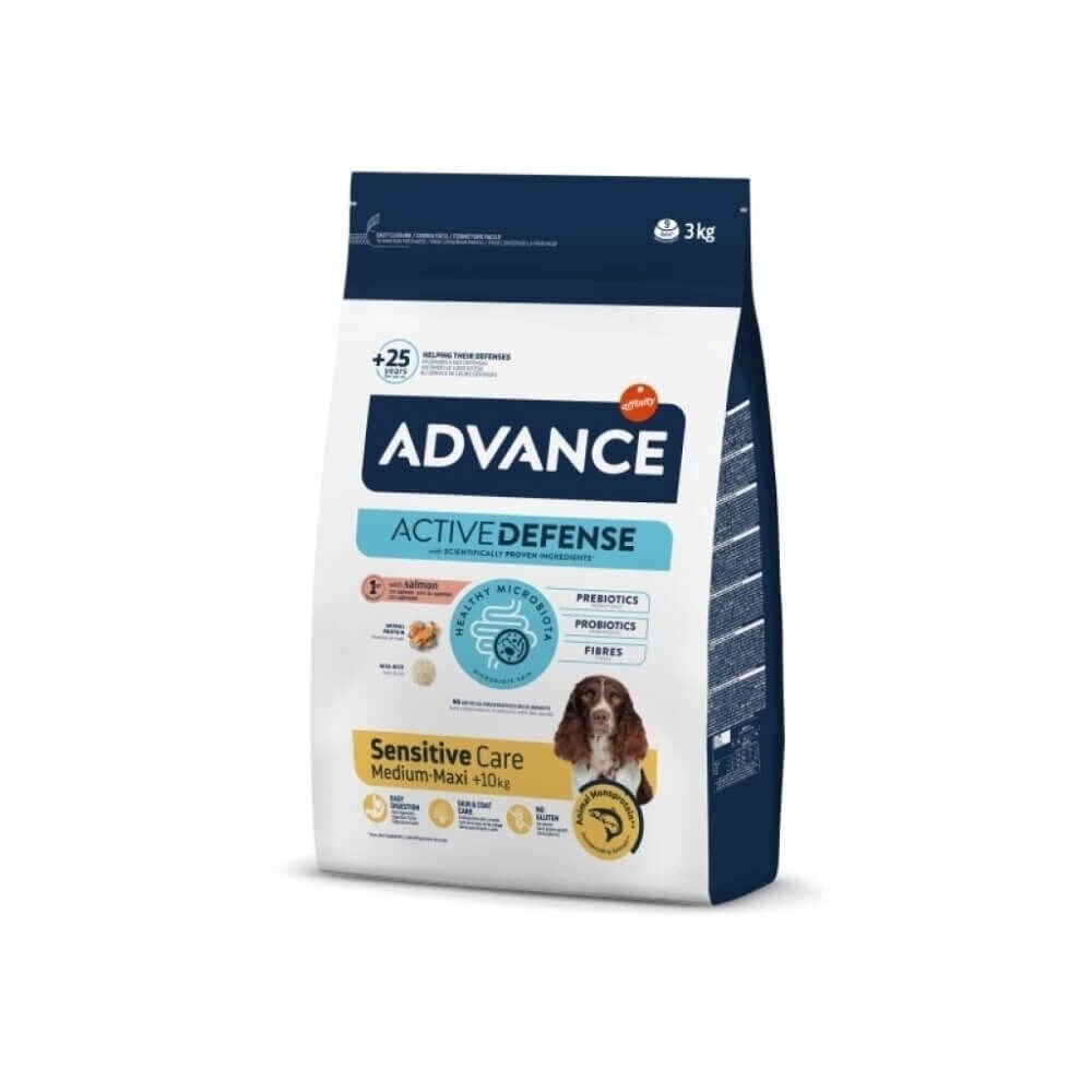 Advance Sensitive Care Somonlu Orta ve Büyük Irk Yetişkin Köpek Maması 3kg