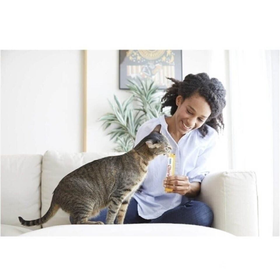 INABA CIAO Churu Cream Ton Balıklı Krema Kedi Ödül Maması 14gr (4'lü)