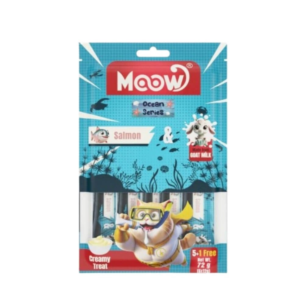 Moow Somonlu Keçi Sütlü Kedi Krema Ödülü 6x12gr