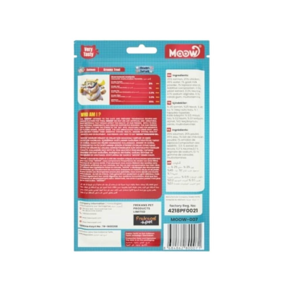 Moow Somonlu Keçi Sütlü Kedi Krema Ödülü 6x12gr