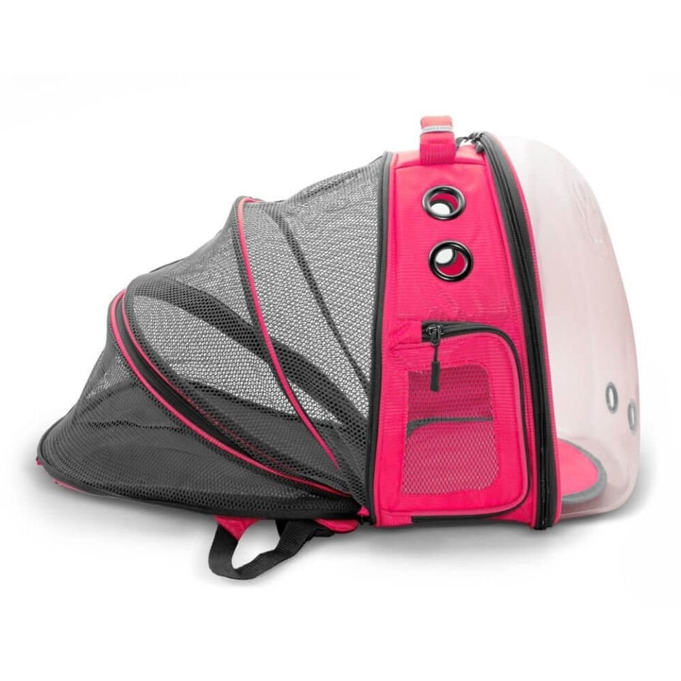 Cattie Yeni Fileli Taşıma Sırt Çantası Pembe 25x60x40CM