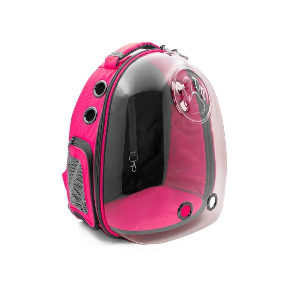 Cattie Yeni Şeffaf Taşıma Sırt Çantası Pembe 25x30x40CM