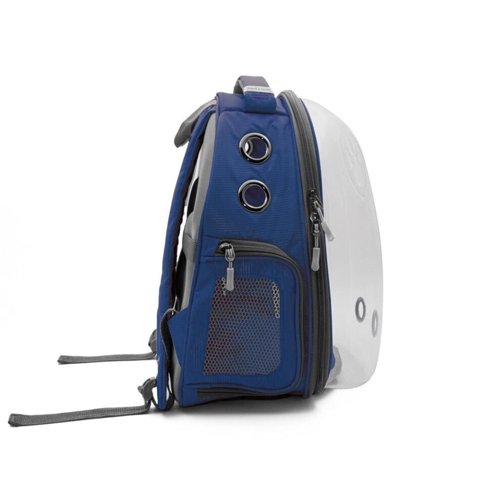 Cattie Yeni Şeffaf Taşıma Sırt Çantası Lacivert 25x30x40CM