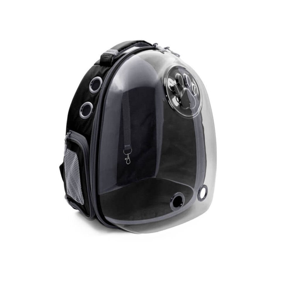 Cattie Yeni Şeffaf Taşıma Sırt Çantası Siyah 25x30x40CM