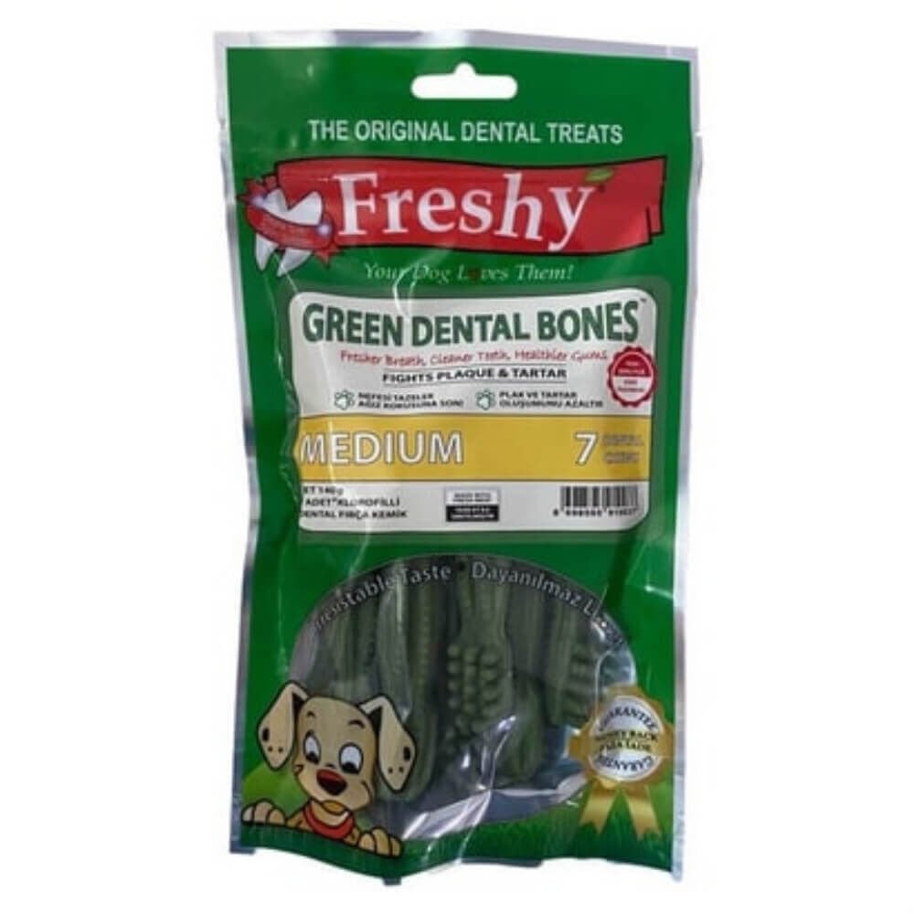 Freshy Ağız kokusu Önleyici Kemikler 140 Gr 7 Adet Medium