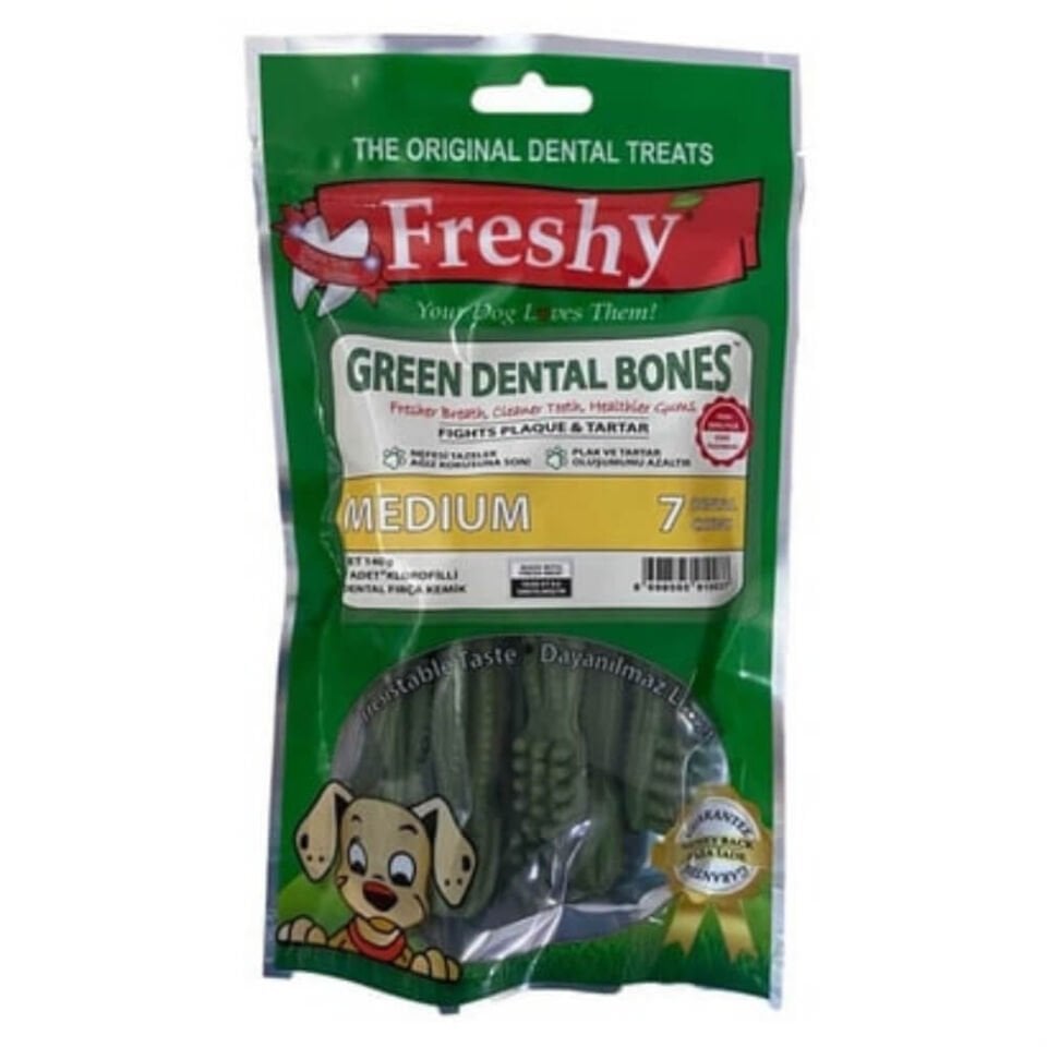 Freshy Ağız kokusu Önleyici Kemikler 140 Gr 7 Adet Medium