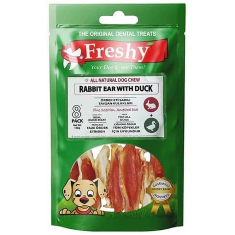 Freshy Ördek Eti Kaplı Tavşan Kulağı 100 Gr