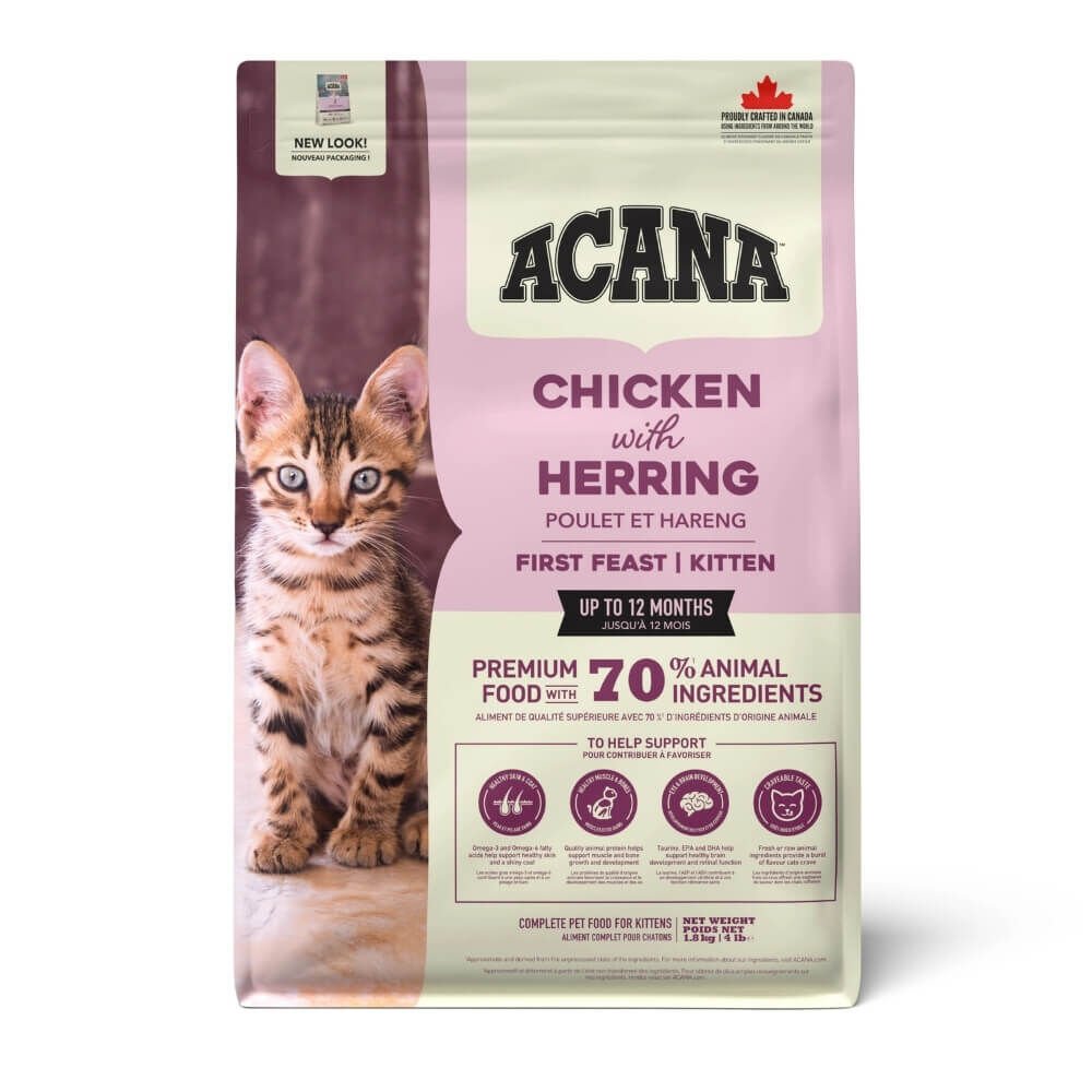 Acana First Feast Tavuklu ve Balıklı Yavru Kedi Maması 1,8kg