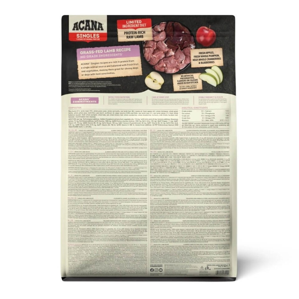 Acana Grass-Fed Lamb Kuzulu Tahılsız Köpek Maması 2kg