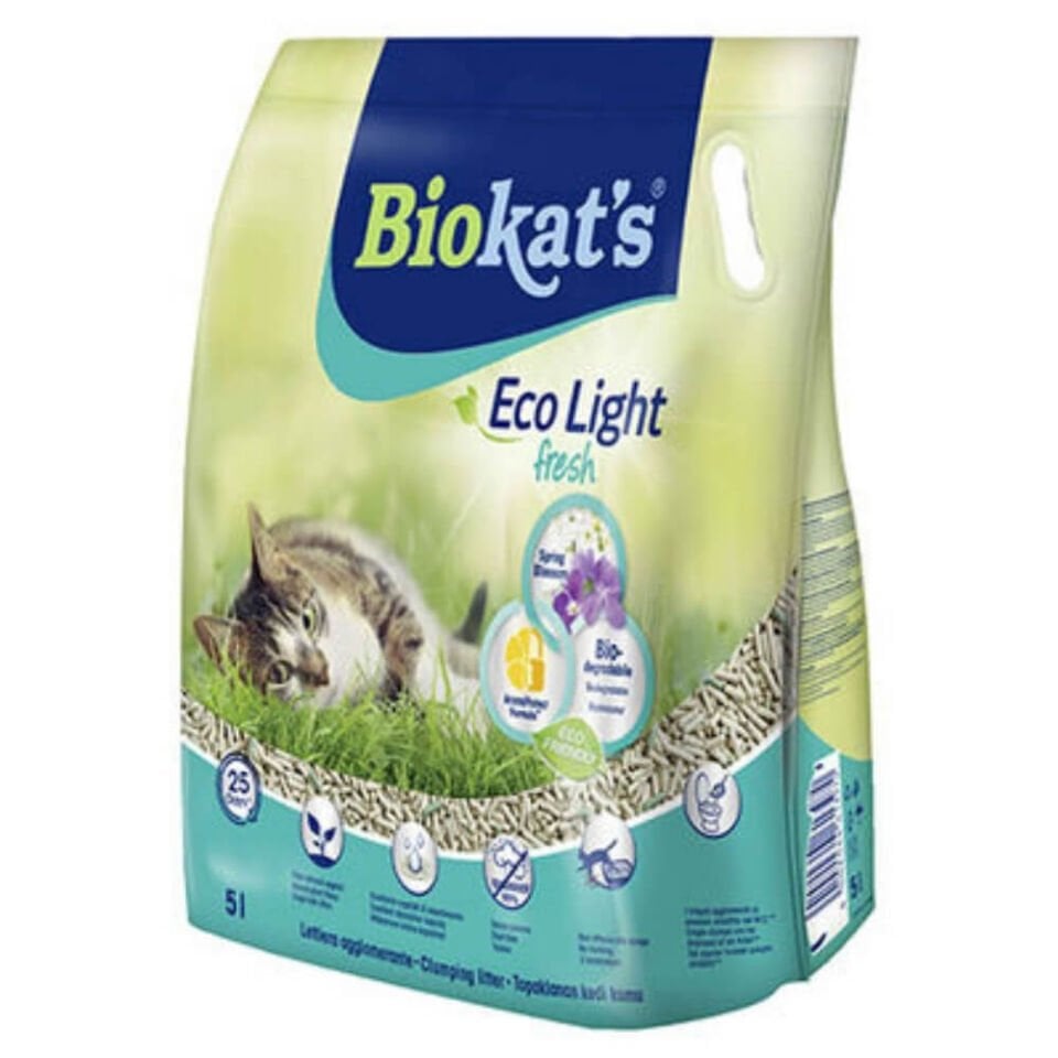 Biokats Eco Light Fresh Spring Blossom Pelet Kedi Kumu 5 Lt