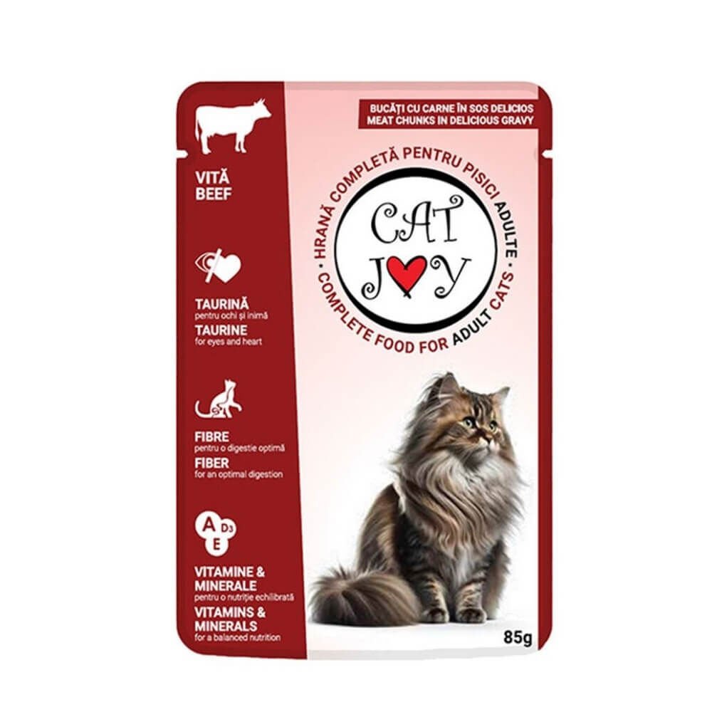 Cat Joy Sığır Etli Yetişkin Kedi Konservesi 85gr