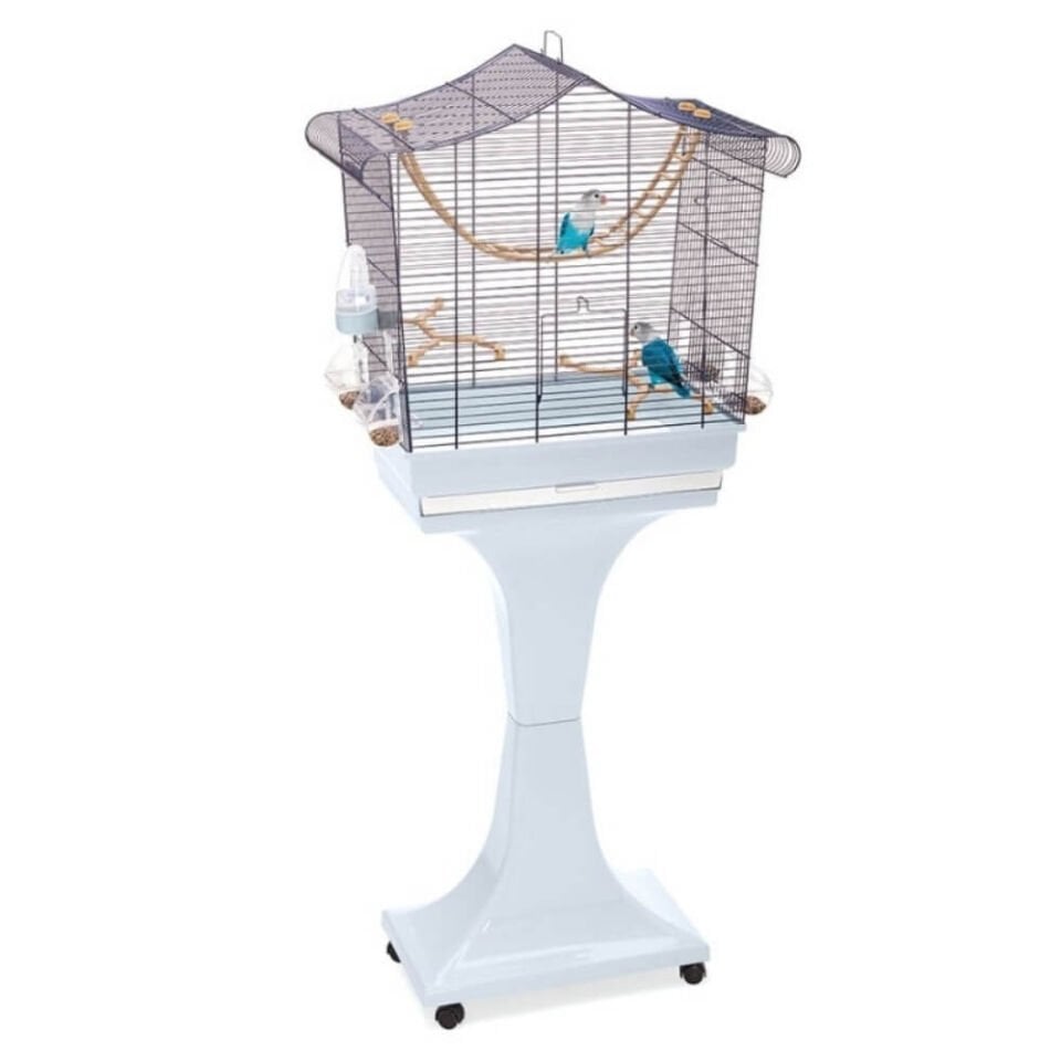 Imac Sofıa Ayaklı Kuş Kafesi Morcivert 62,5x33x61/132cm