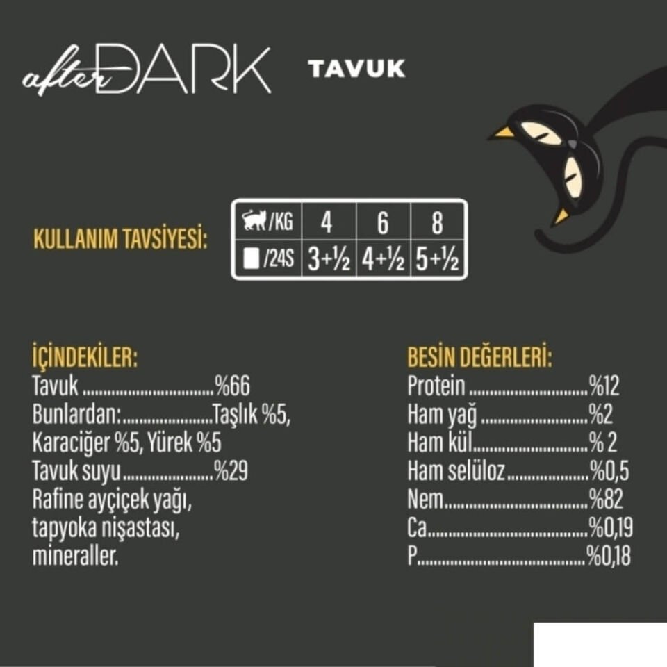 Schesir After Dark Sos İçinde Tavuklu Tahılsız Yetişkin Kedi Konservesi 80gr