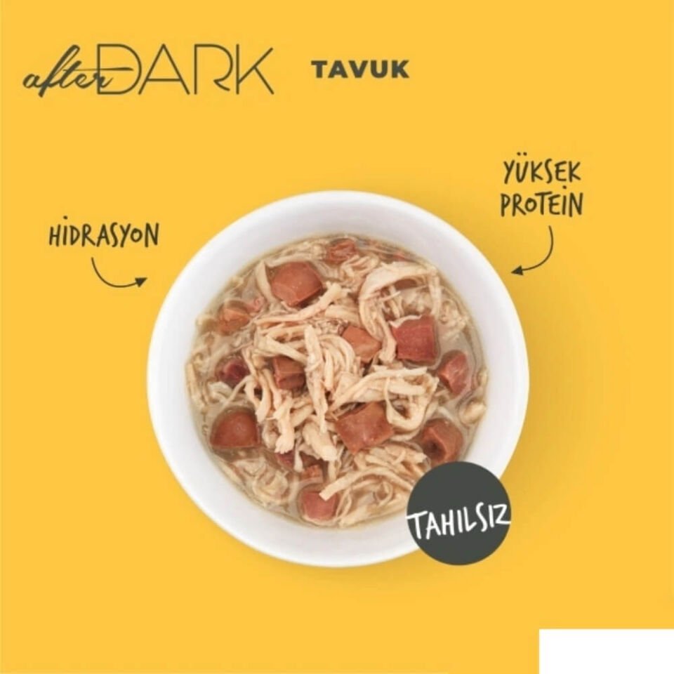 Schesir After Dark Sos İçinde Tavuklu Tahılsız Yetişkin Kedi Konservesi 80gr