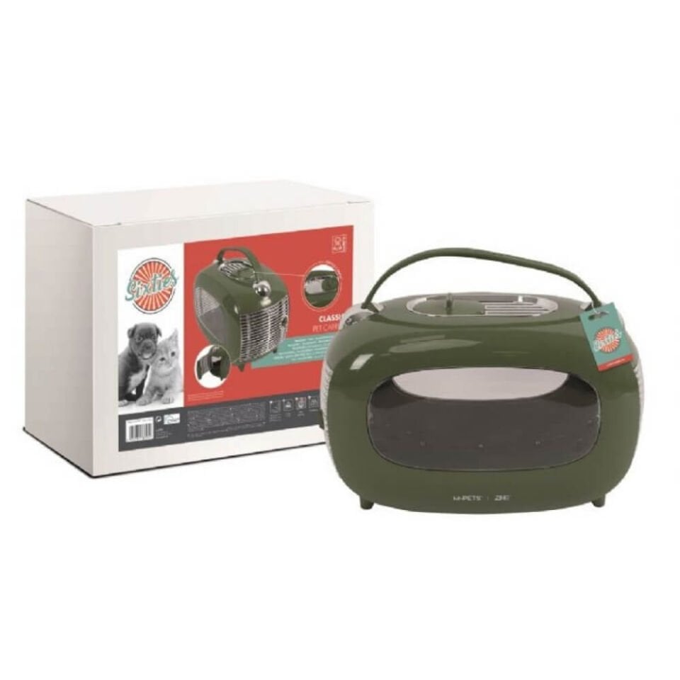 M-Pets Sixties Classic Kedi Taşıma Çantası 48x29x30cm (Yeşil)