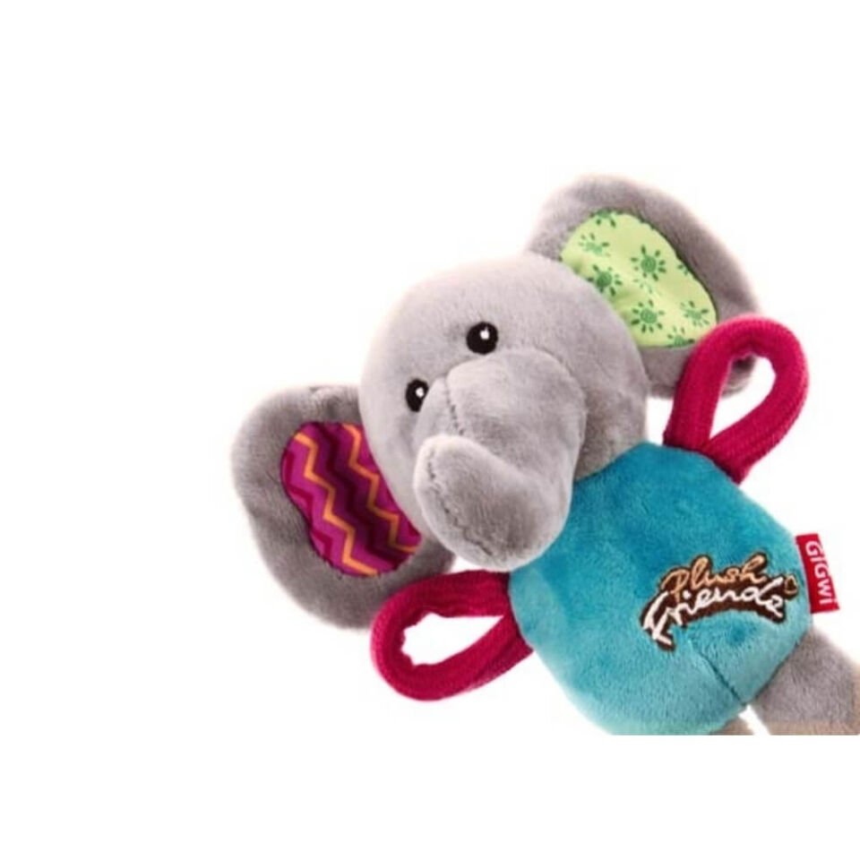 GiGwi Plush Friendz Sesli Peluş Fil Köpek Oyuncağı 16cm