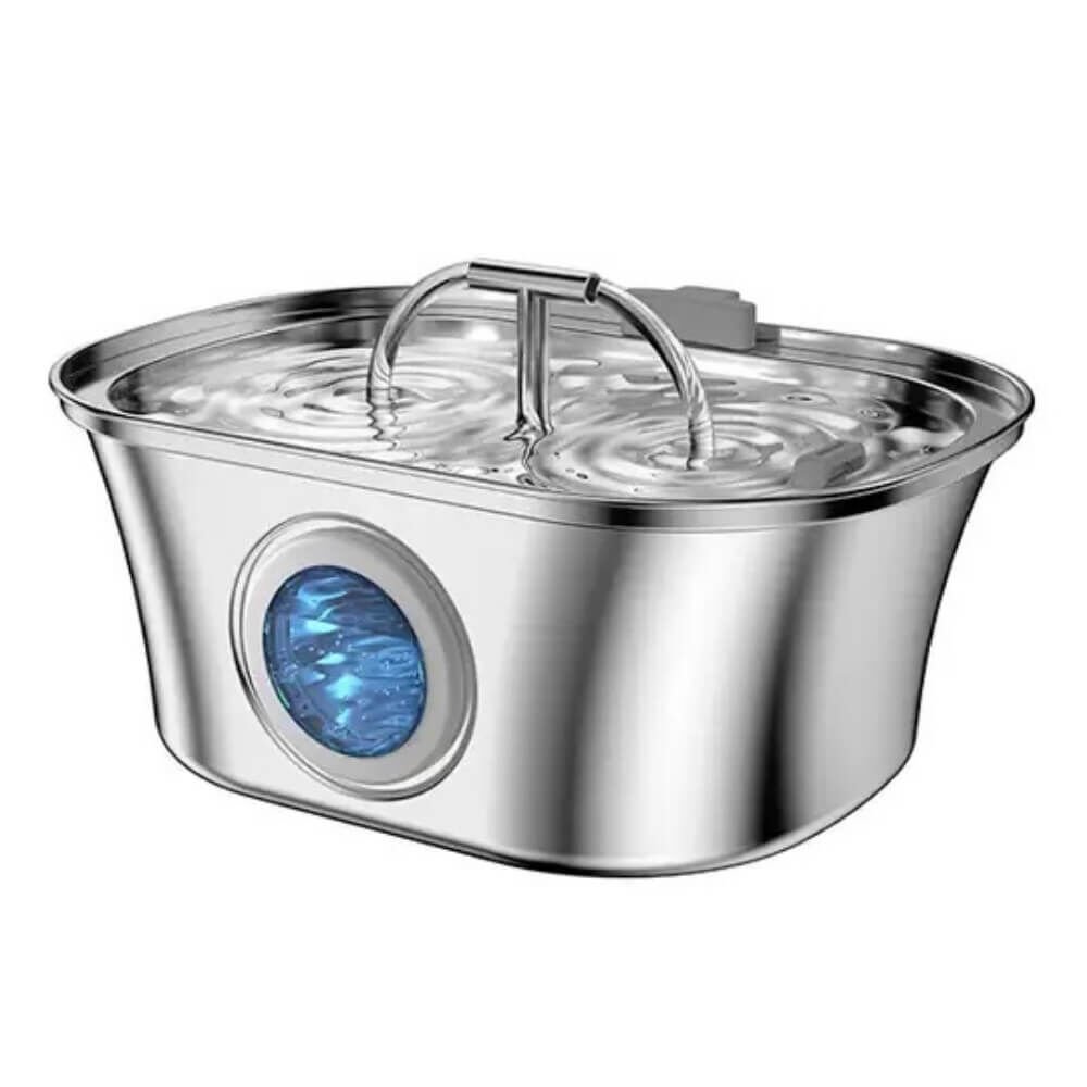 Electron Çelik Kedi Köpek Otomatik Çiftli Su Pınarı 3,2Lt