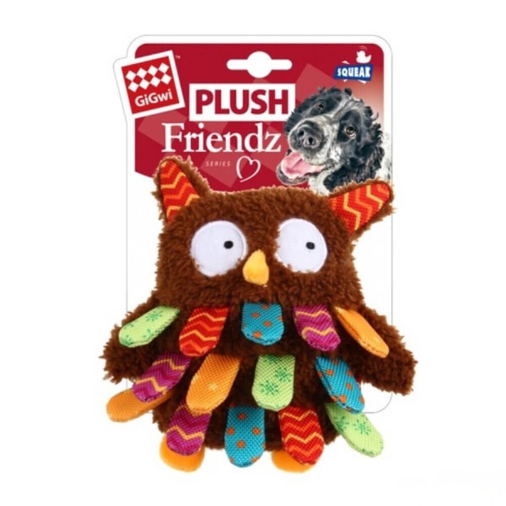 GiGwi Plush Friendz Sesli Baykuş Köpek Oyuncağı 13cm