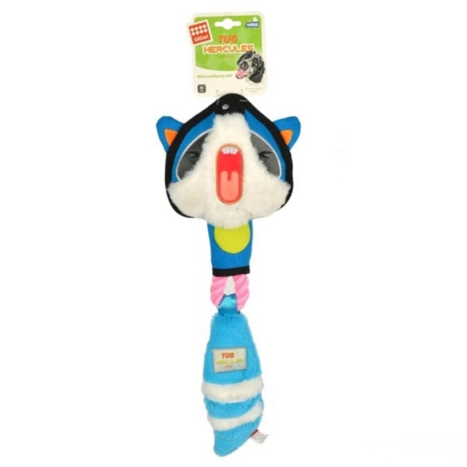 GiGwi Peluş Rakun ve Diş İpli Köpek Oyuncağı 50cm