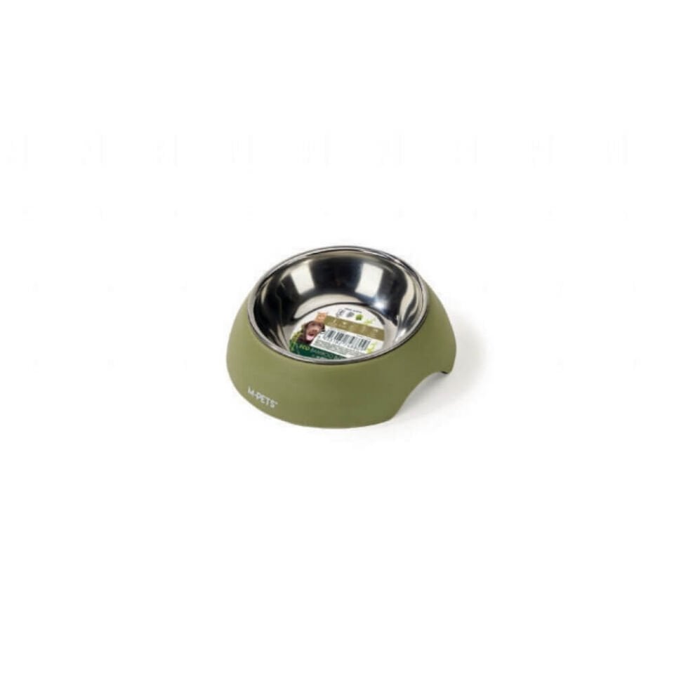 M-Pets Eco Bamboo Mama ve Su Kabı 190ml (Yeşil)