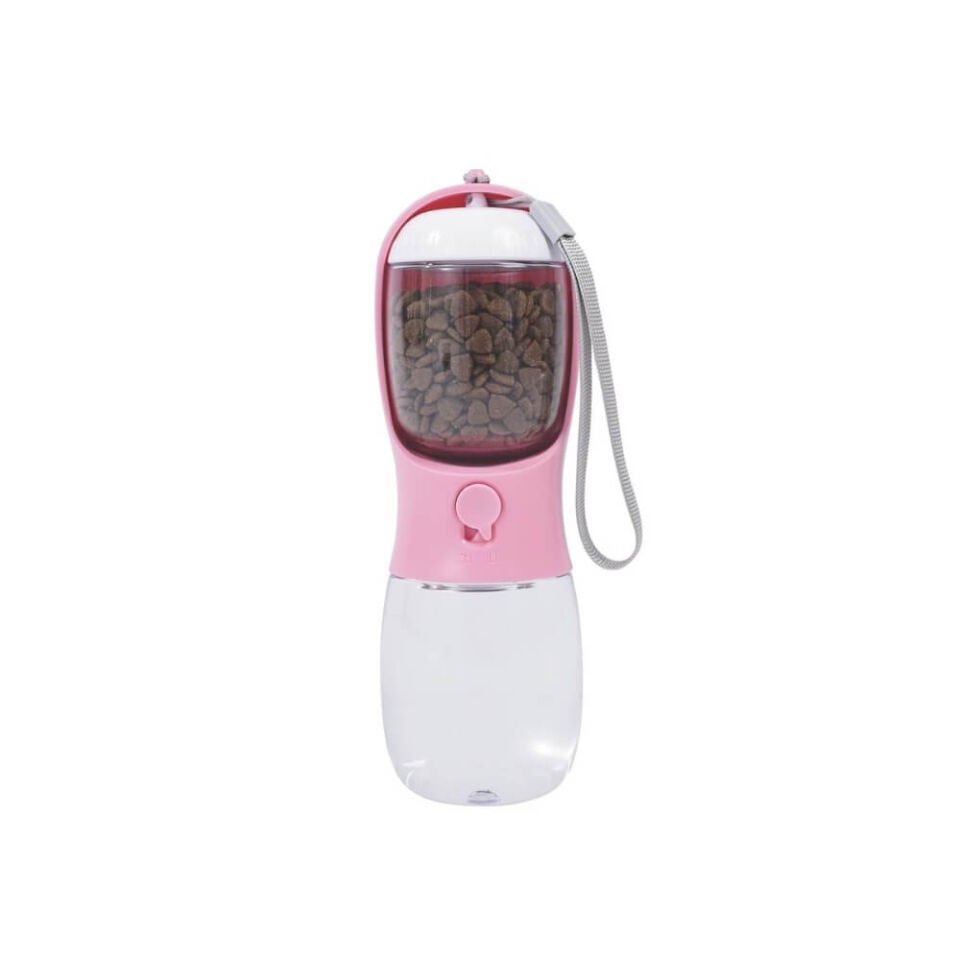 M-PETS On The Road 2in1 Köpek Seyahat Suluğu 300 Ml Pink
