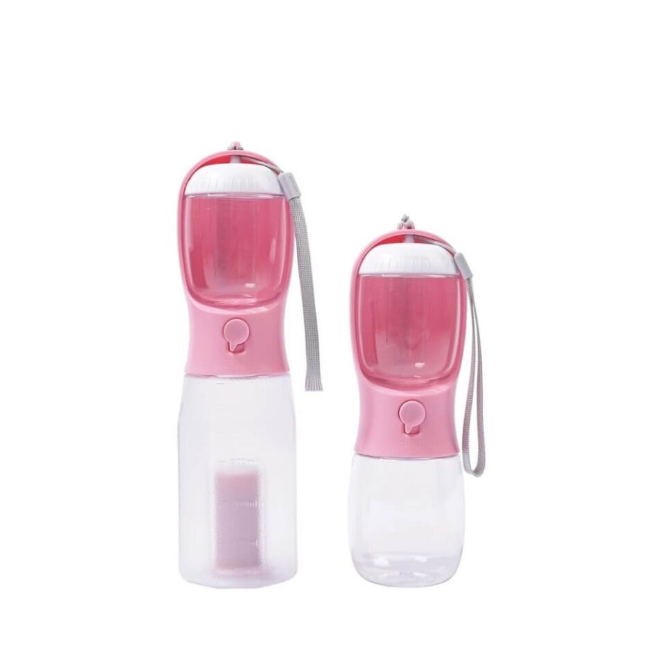 M-PETS On The Road 2in1 Köpek Seyahat Suluğu 300 Ml Pink