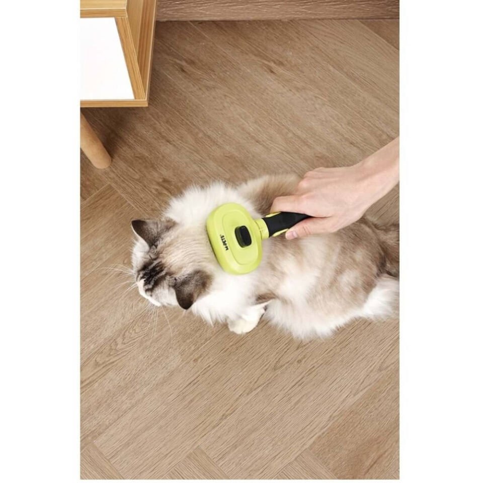 M-PETS Clıck And Groom Kedi ve Köpek Basmalı Masaj Uçlu Fırça