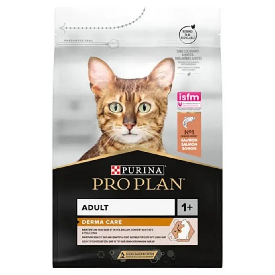Pro Plan Derma Care Somonlu Tüy Yumağı Önleyici Yetişkin Kedi Maması 1,5Kg